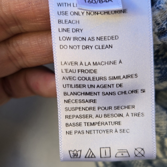 Urban Outfitters Pinafore Jumper Mini Dress White Blue Floral - Picture 8 of 9